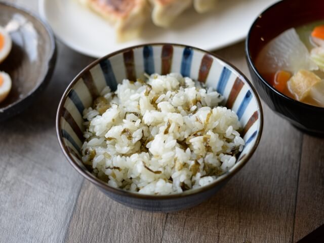 野沢菜油炒め