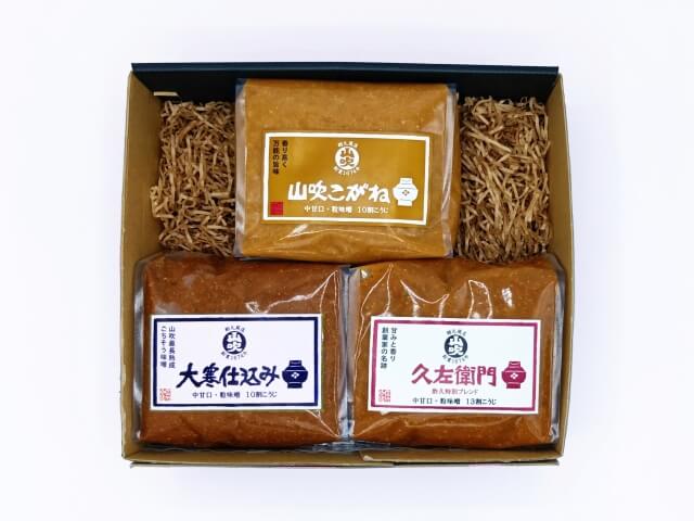 味噌まとめ買い化粧箱入り