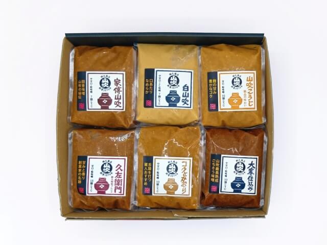 味噌まとめ買い化粧箱入り